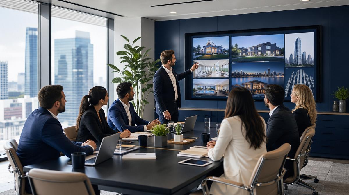Equipe de vendas imobiliária usando automação via WhatsApp com ODISSEIA (Penélope e Synthetos)