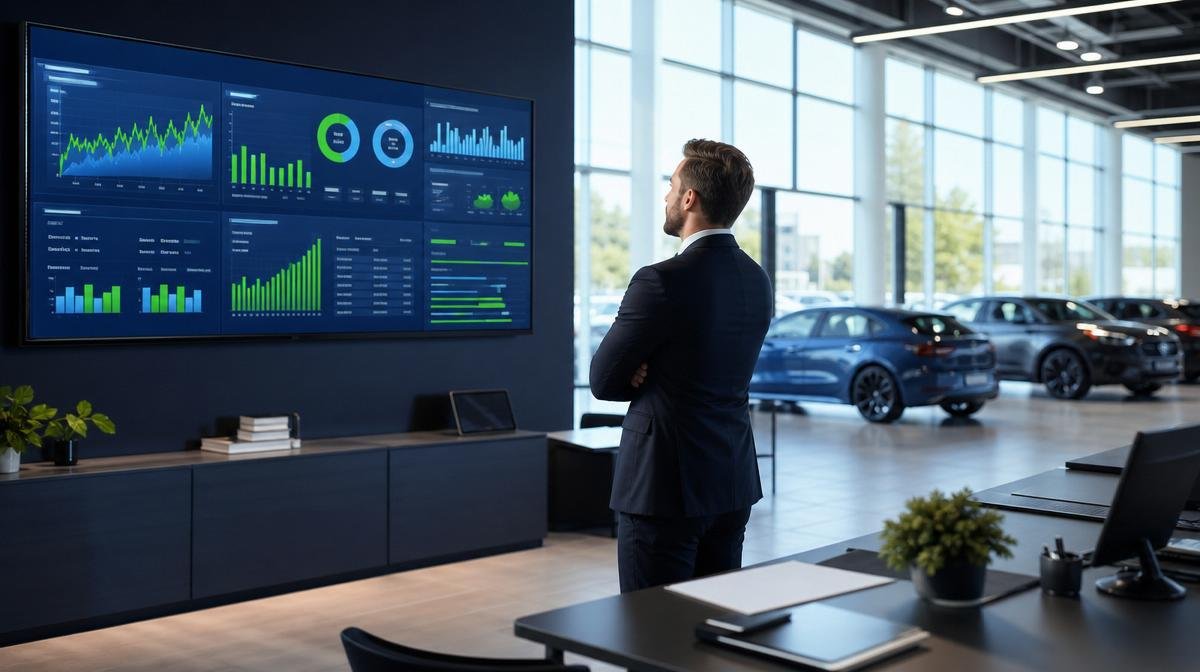 Equipe de vendas automotiva usando WhatsApp com painel de monitoramento da Odisseia em Porto Alegre